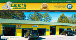 Desktop Screenshot of leesautomotive.net